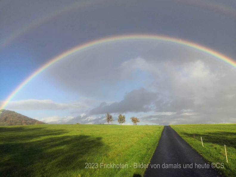 Regenbogen über Frickhofen - November 2023